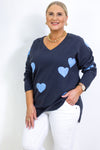 Heart of Gold Knit | Blue