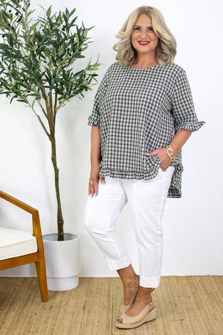 Baxter Pant | Natural Stripe