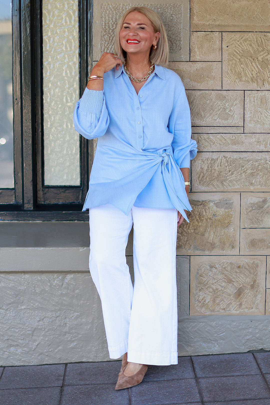 Sterling Tie Shirt | SKY BLUE