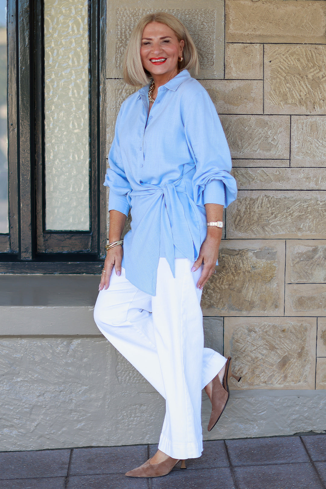 Sterling Tie Shirt | SKY BLUE