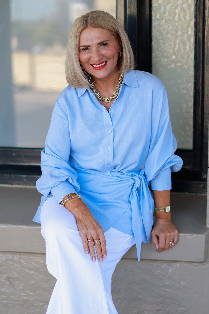 Sterling Tie Shirt | SKY BLUE