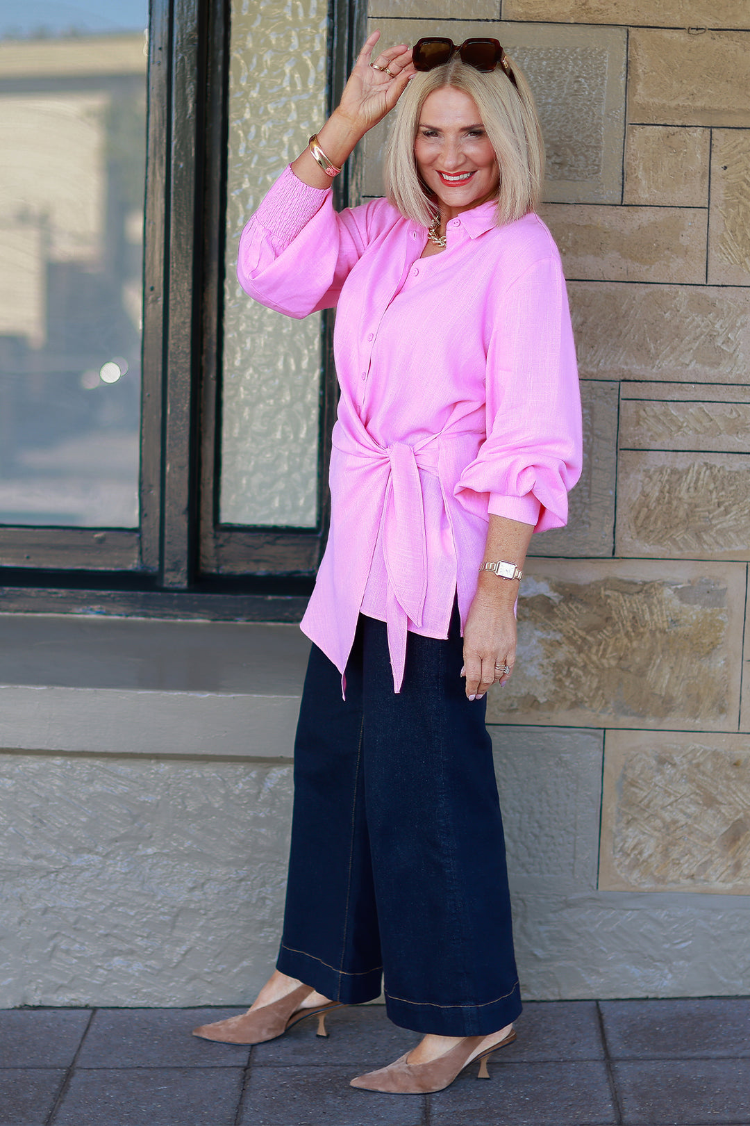Sterling Tie Shirt | PINK
