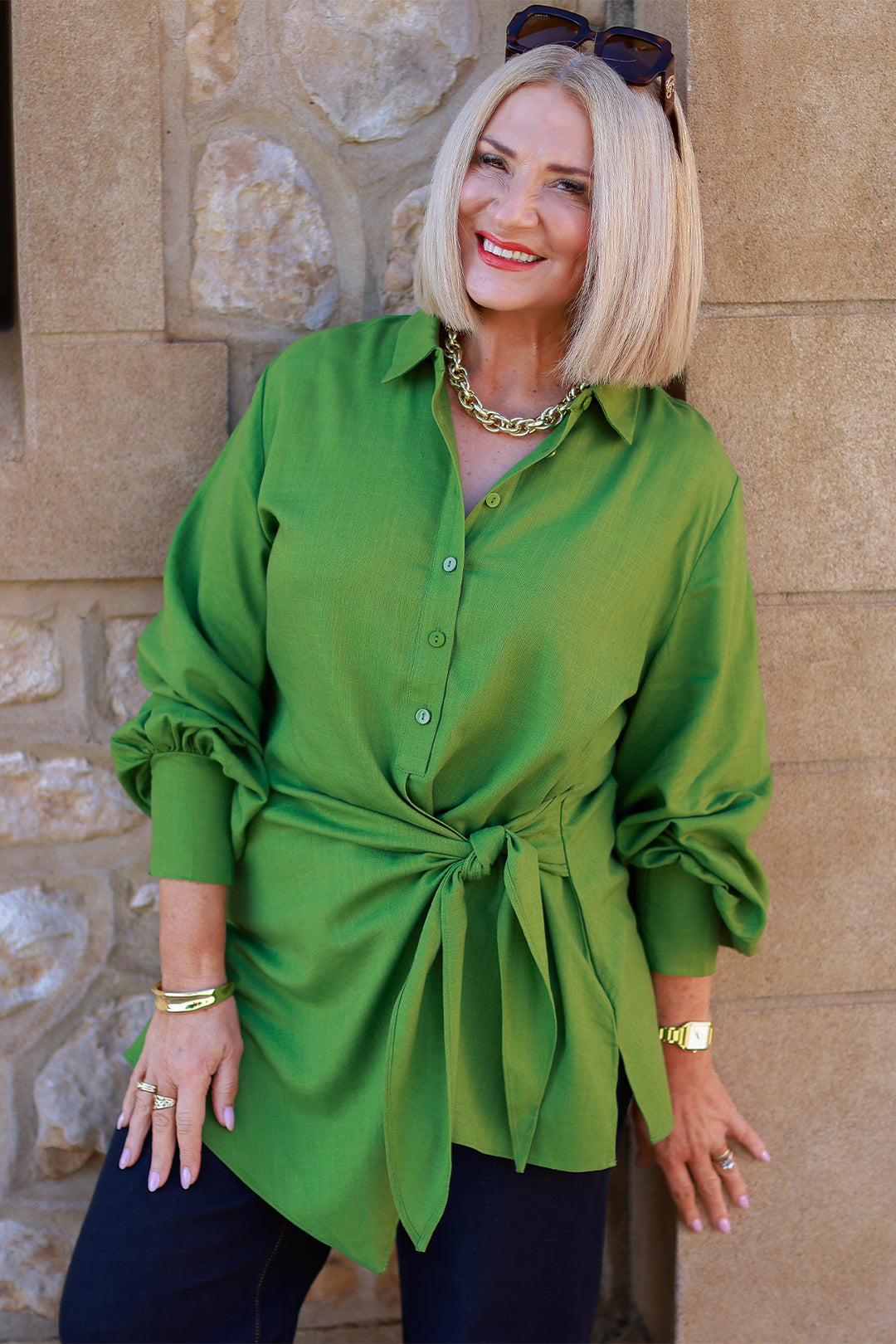 Sterling Tie Shirt | GREEN