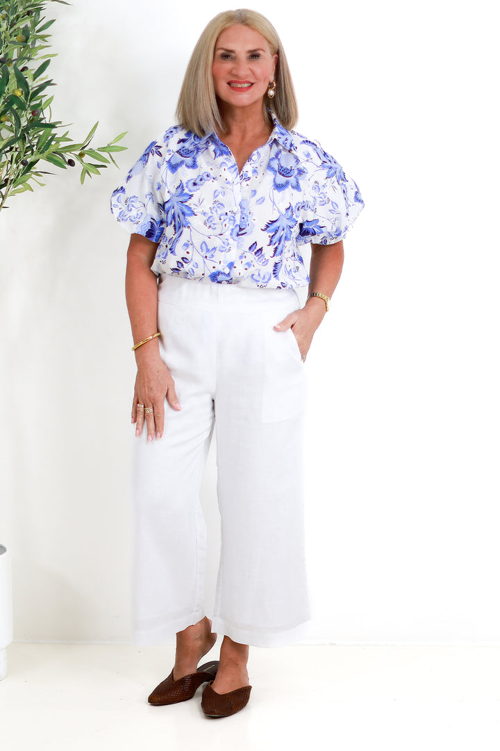 Essence Broderie Shirt | BLUE