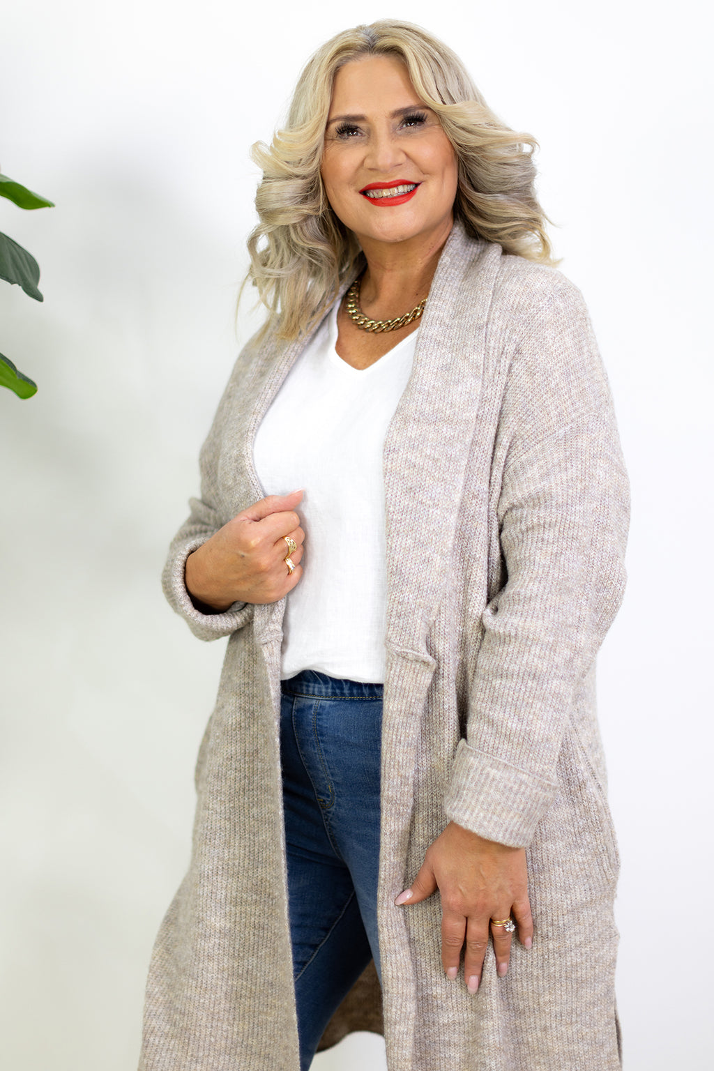 Oaks Lightweight Cardi | Natural