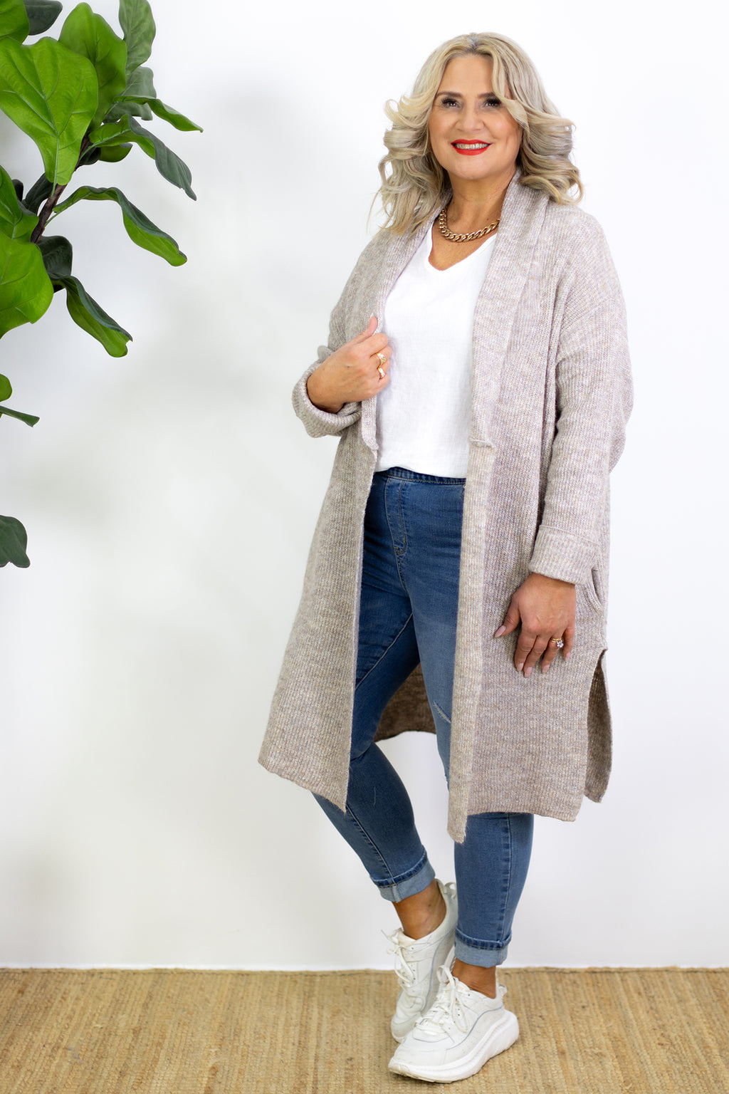 Oaks Lightweight Cardi | Natural