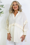 Eva Frill Shirt | Cream