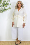 Eva Frill Shirt | Cream