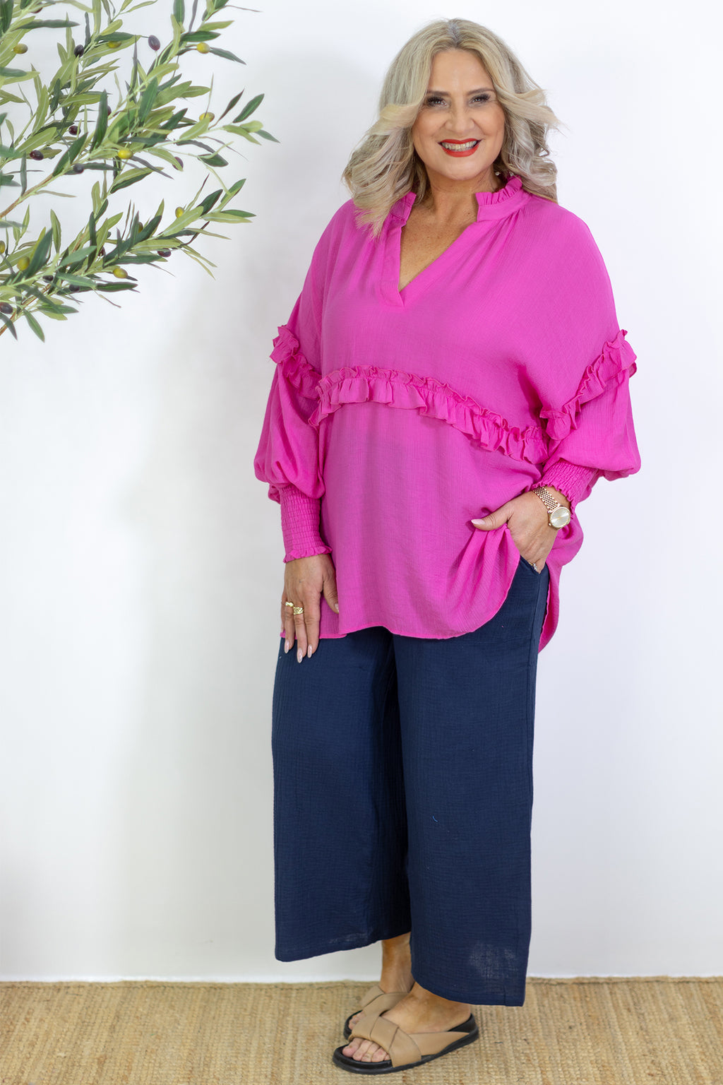 Eva Frill Shirt | Pink