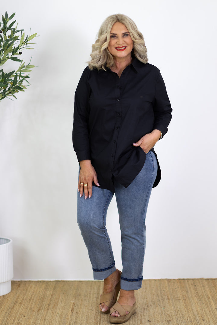 Classic Stretch Shirt | Black