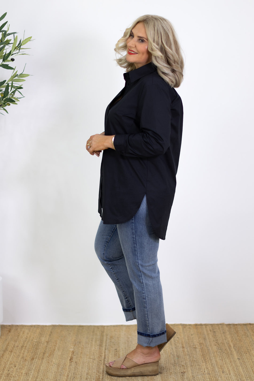 Classic Stretch Shirt | Black