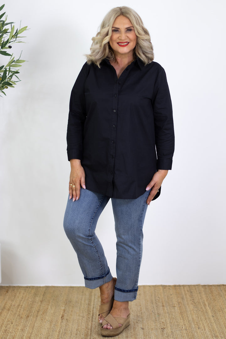 Classic Stretch Shirt | Black