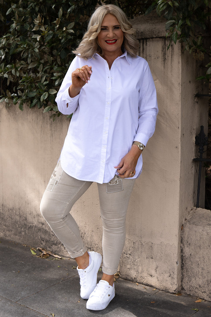 Classic Stretch Shirt | White