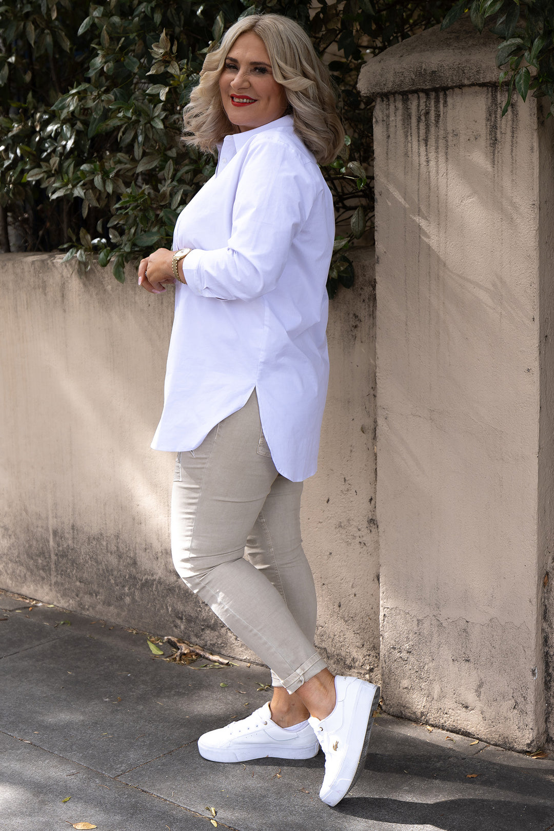 Classic Stretch Shirt | White