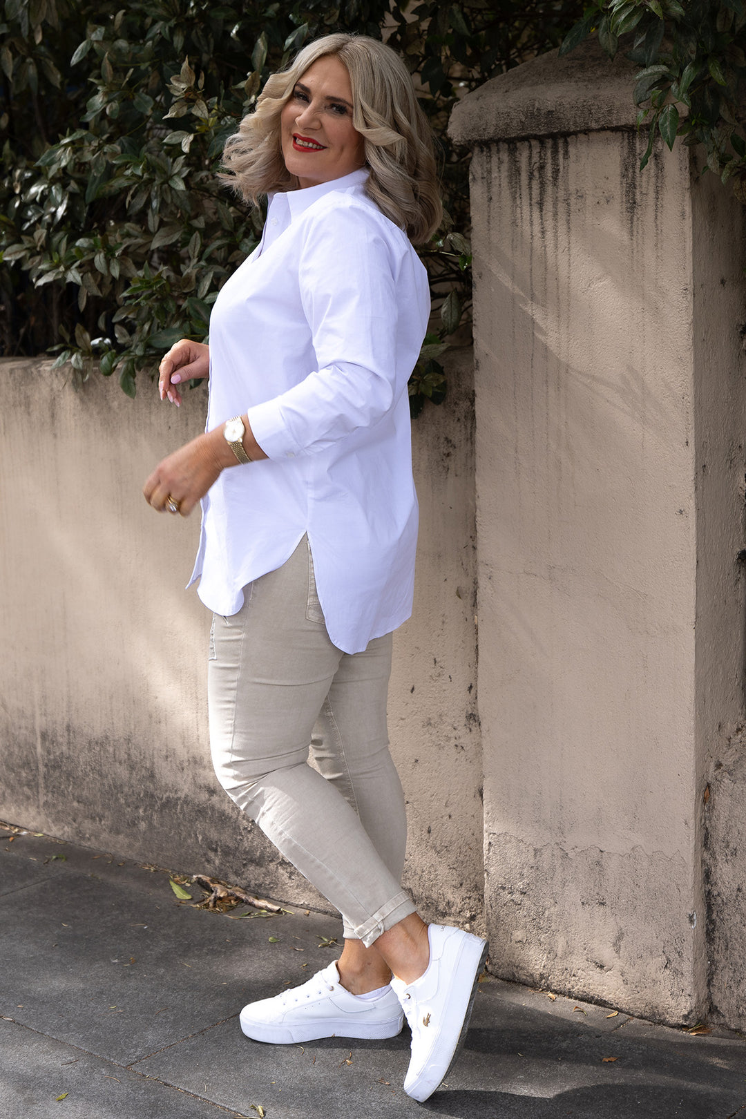 Classic Stretch Shirt | White