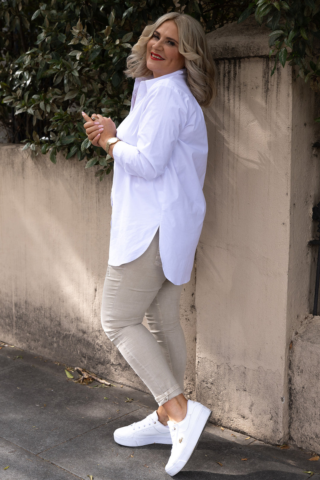 Classic Stretch Shirt | White