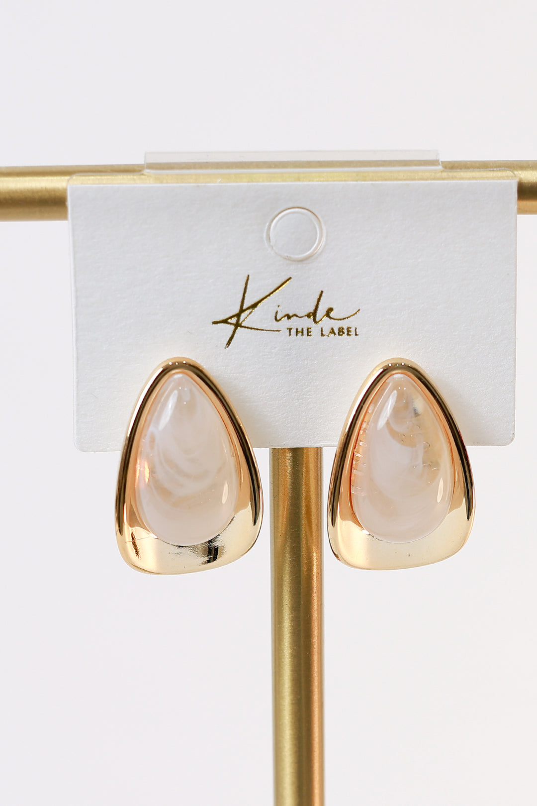 Lumina Teardrop Stud | OPAL WHITE