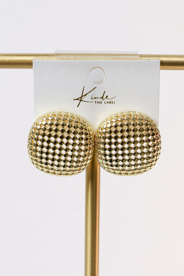 Nova Button Stud | GOLD