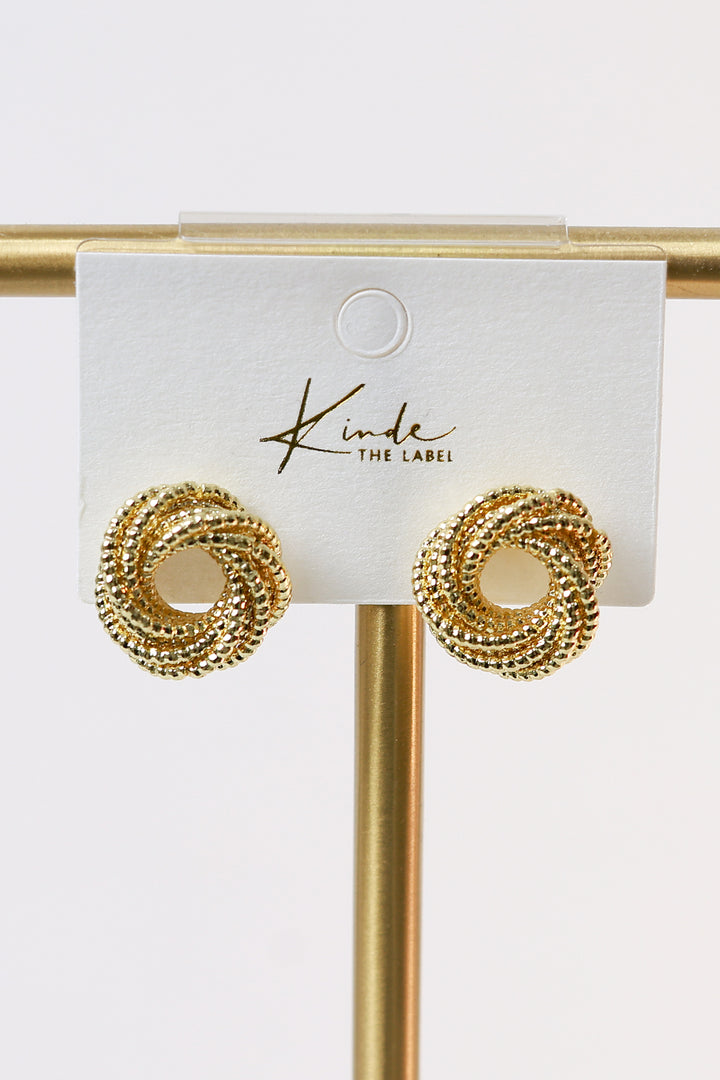 Lyra Twist Stud | GOLD