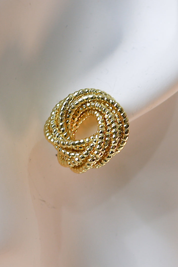 Lyra Twist Stud | GOLD