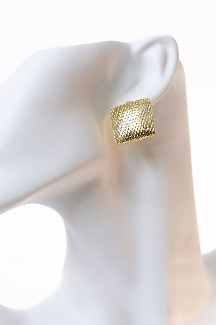 Elara Mesh Stud | GOLD