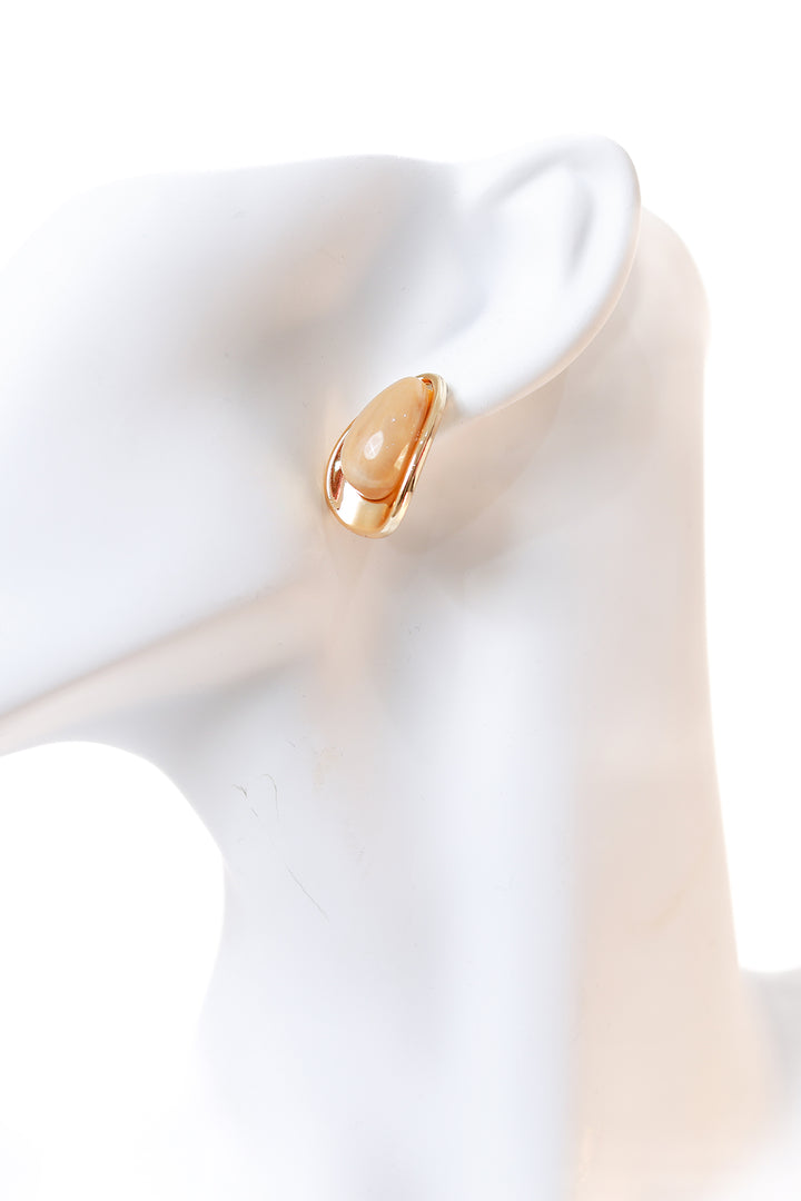 Lumina Teardrop Stud | HONEY AMBER