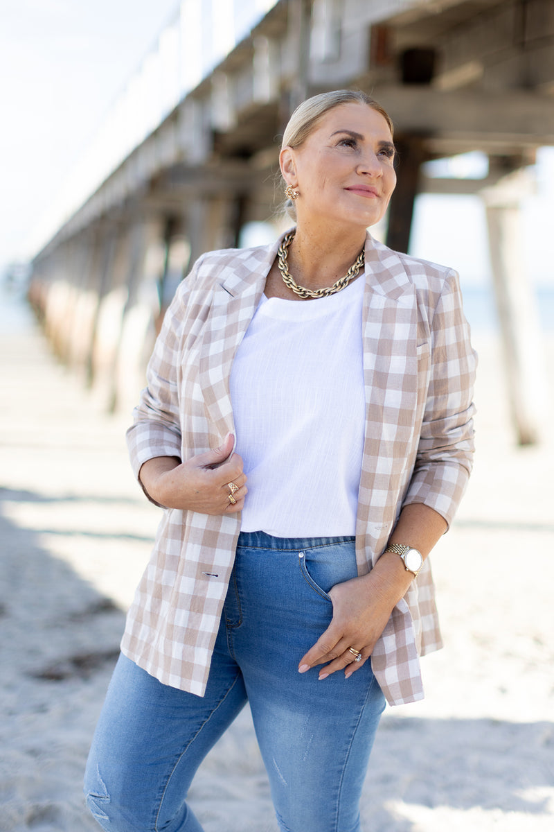 Poppy Blazer | Natural