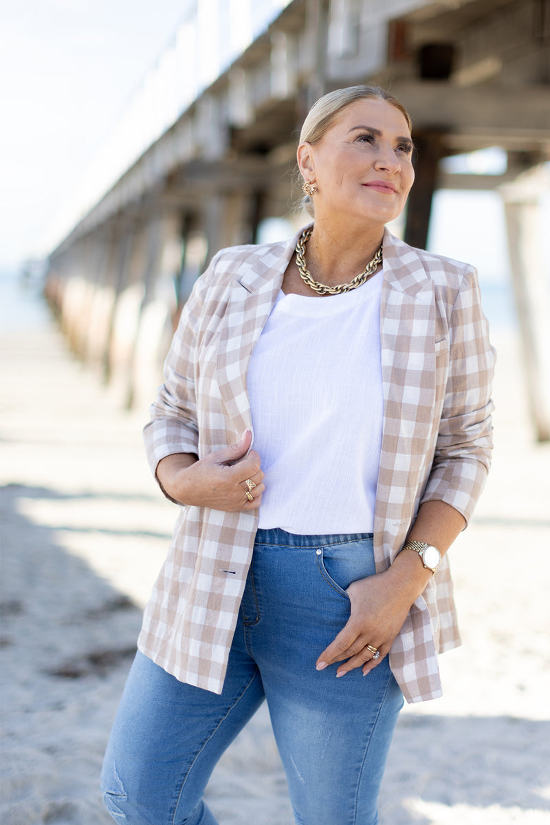 Poppy Blazer | Natural