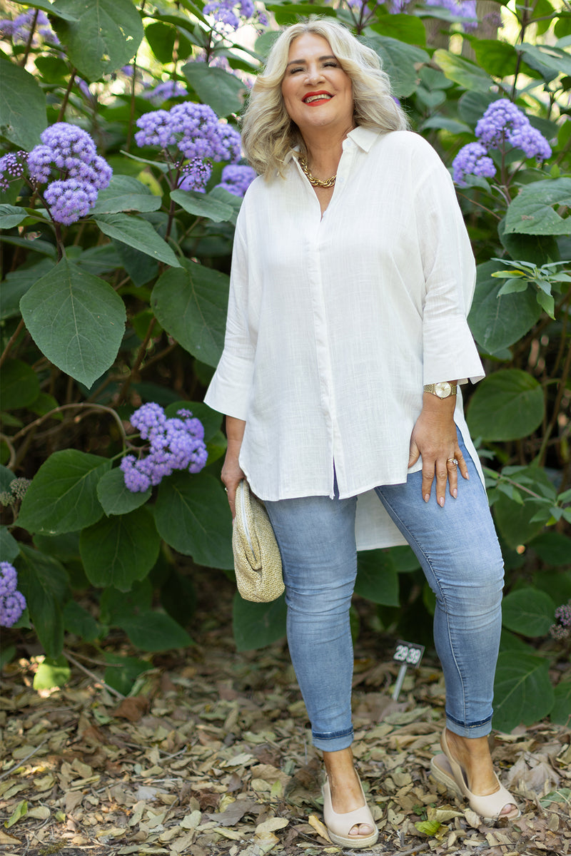 Londoner Oversized Shirt | Ivory White