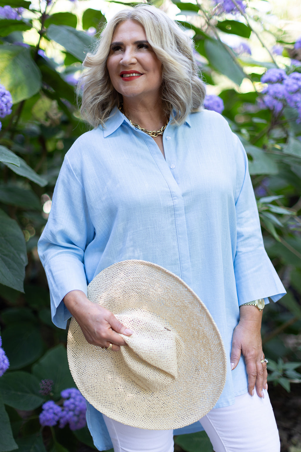 Londoner Oversized Shirt | Sky Blue