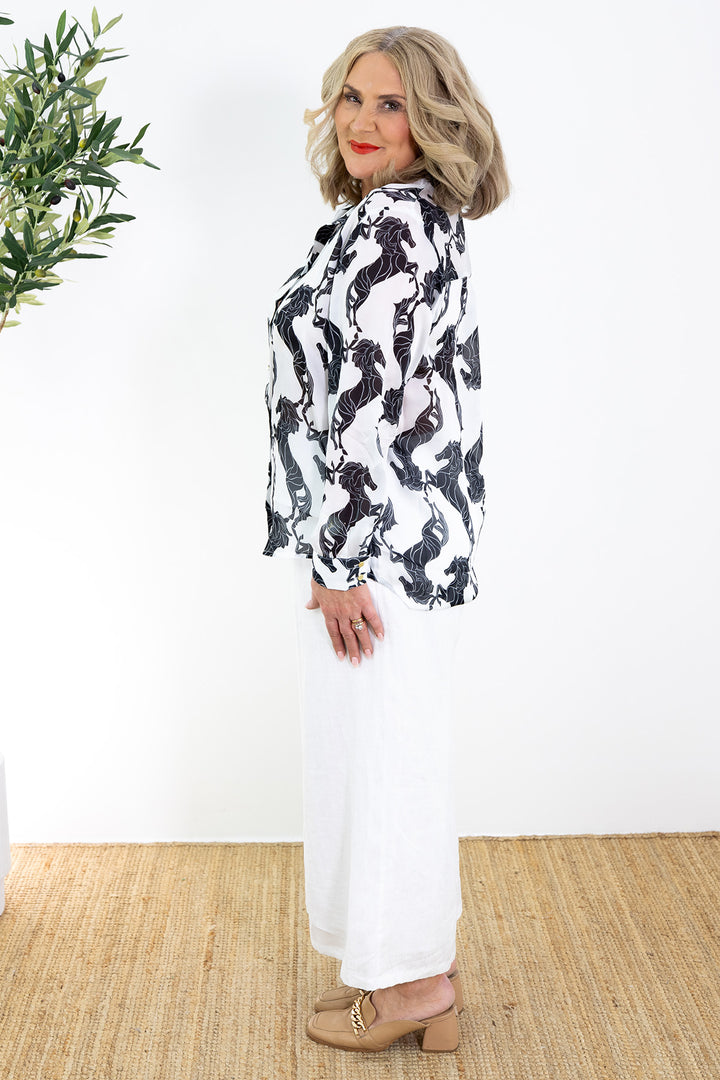 Prancing Pony Shirt | White