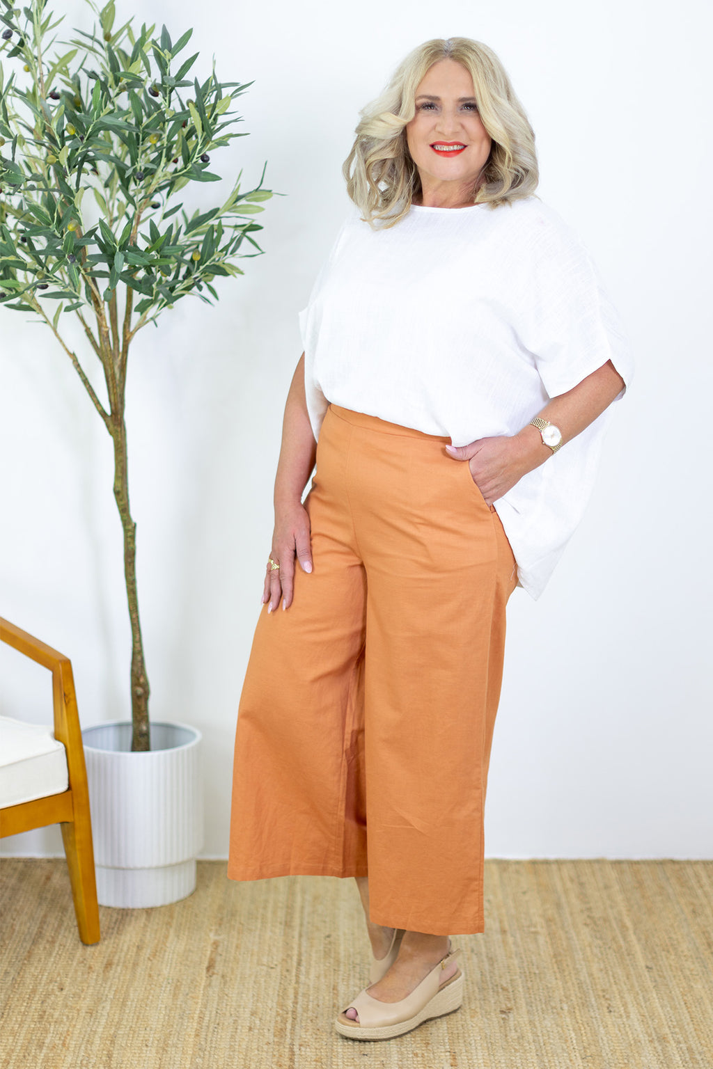 Rhodes Relaxed Pant | Ginger