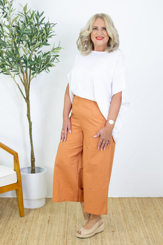 Natural | Amara Wide Leg Pant