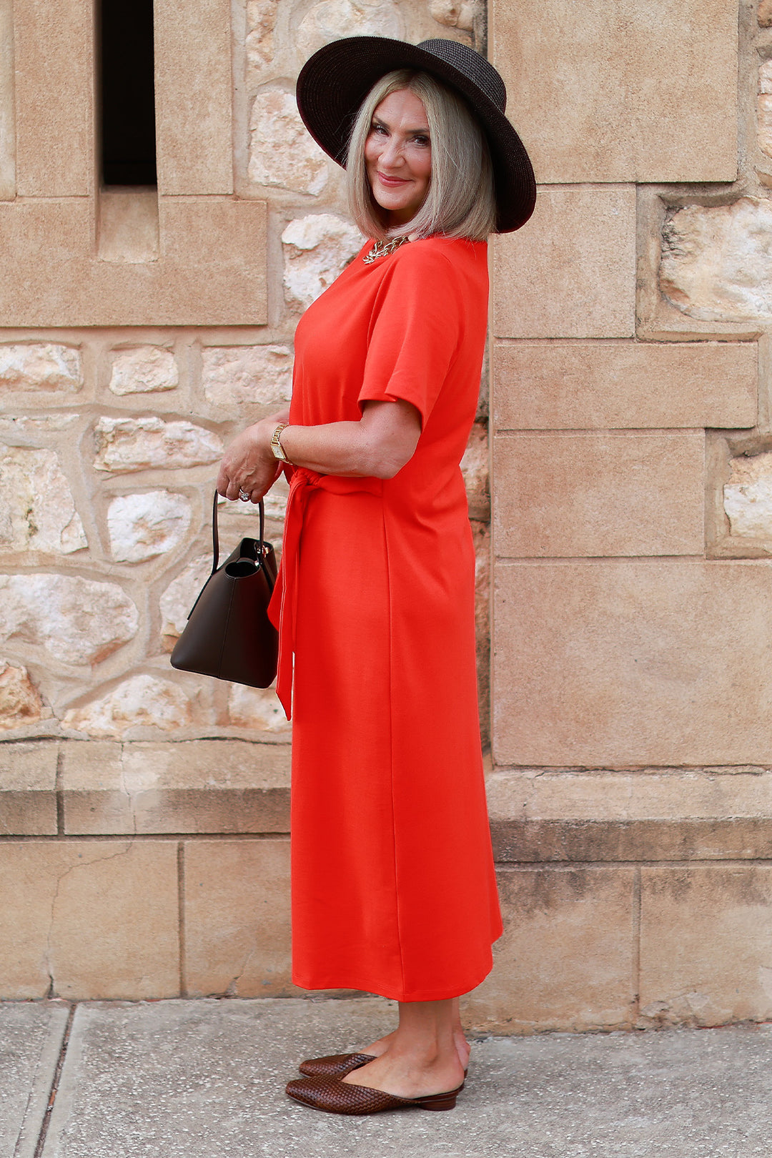 Alanah Tie Dress | ORANGEADE