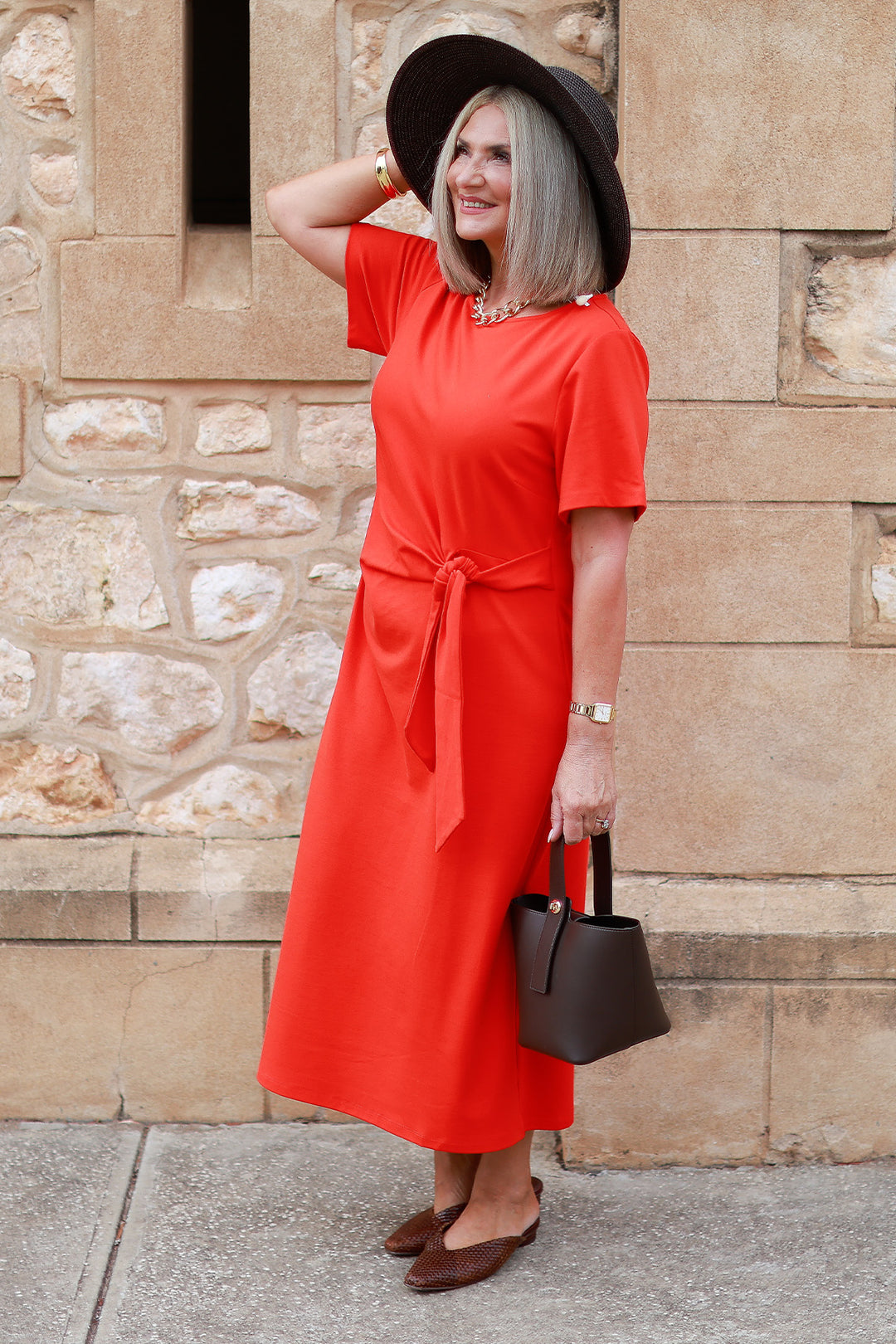 Alanah Tie Dress | ORANGEADE