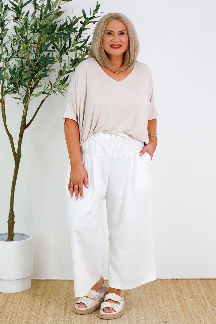 Armeni Batwing T Shirt | Beige