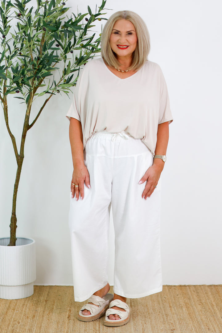 Armeni Batwing T Shirt | Beige