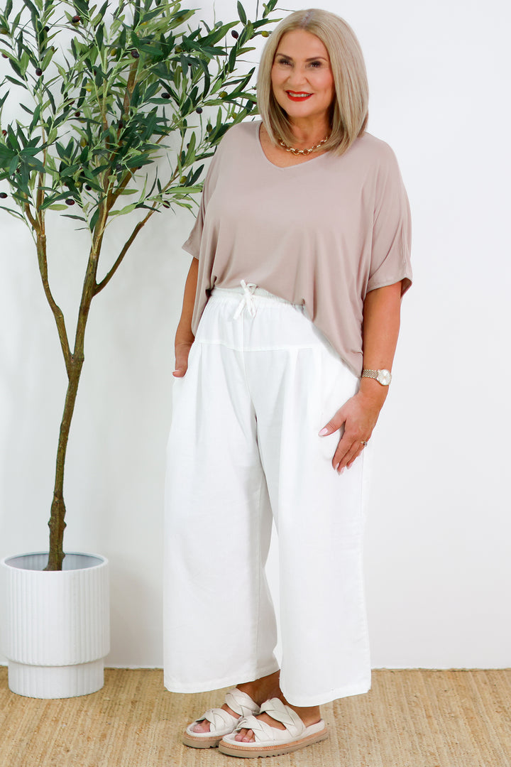 Armeni Batwing T Shirt | Taupe