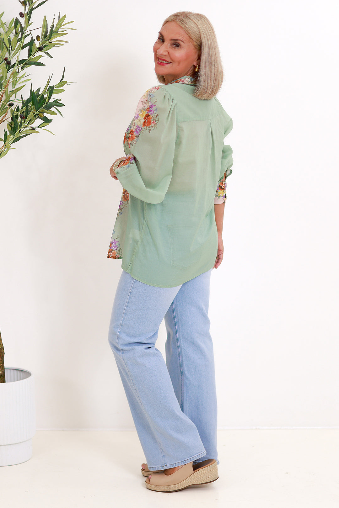 Hollyhock Shirt | FLORAL