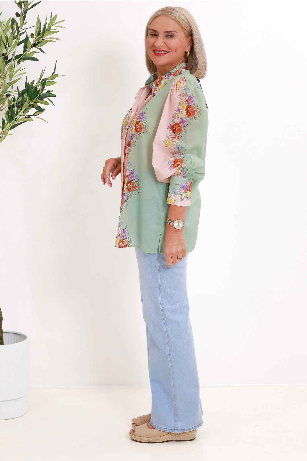 Hollyhock Shirt | FLORAL