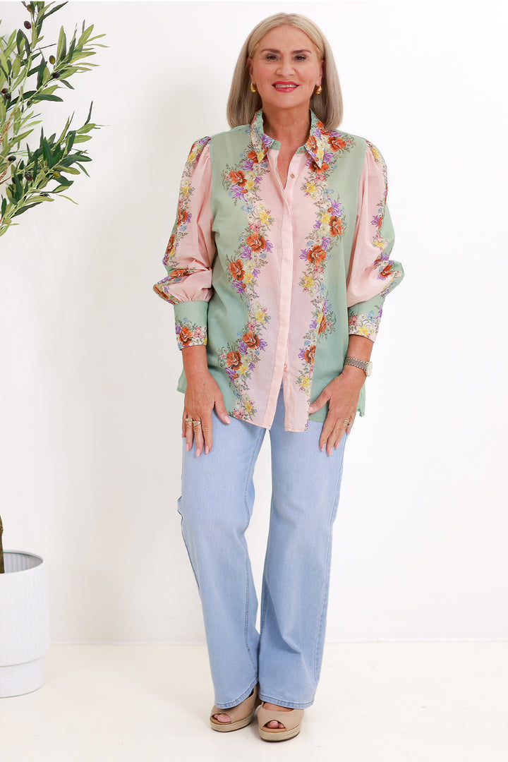 Hollyhock Shirt | FLORAL