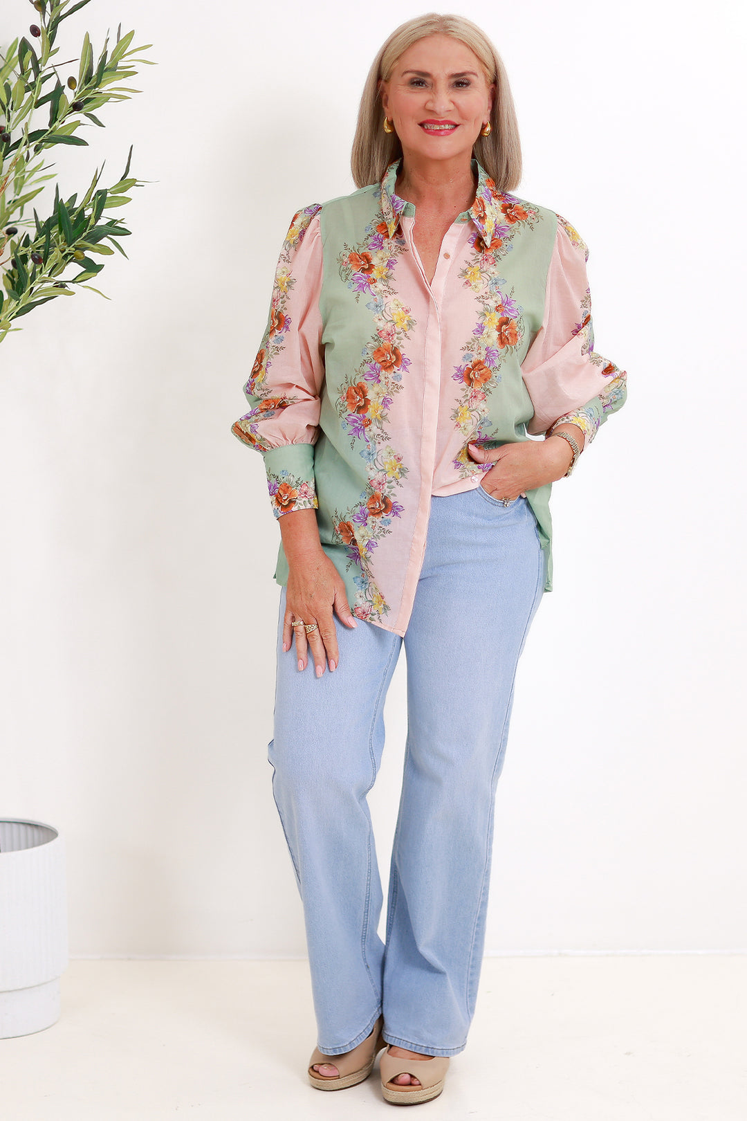 Hollyhock Shirt | FLORAL