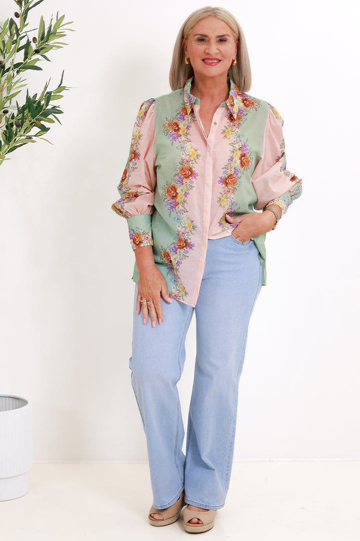 Hollyhock Shirt | FLORAL