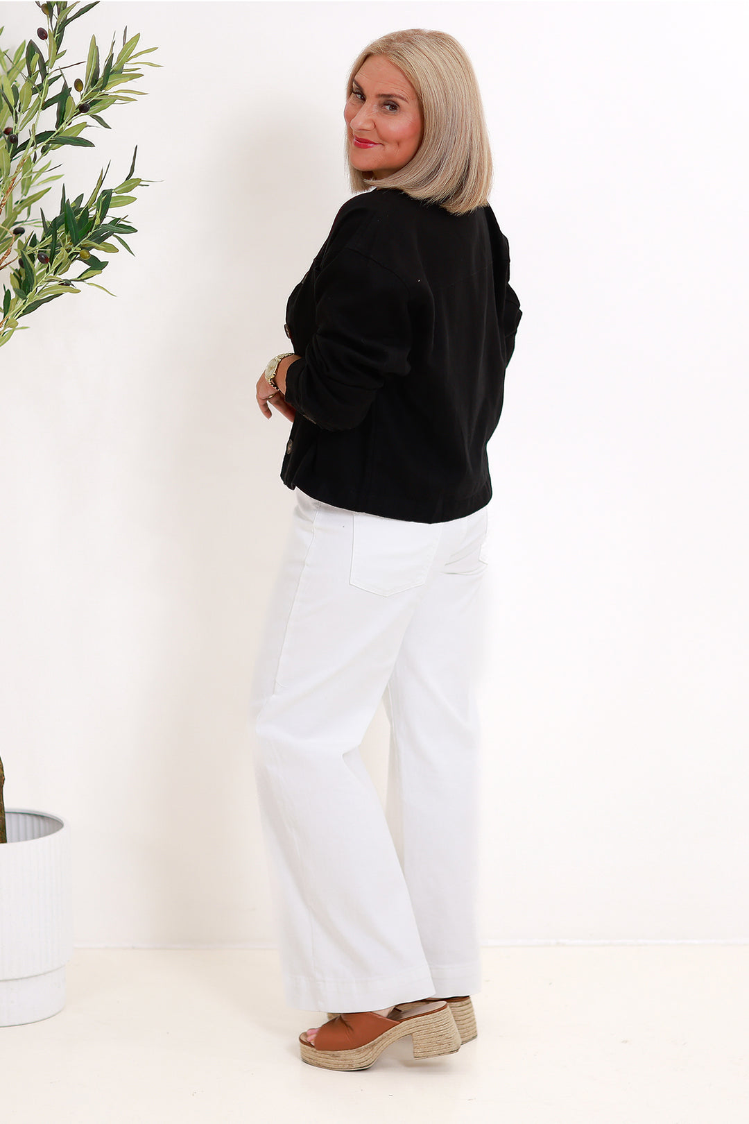 Lennox Linen Jacket | Black