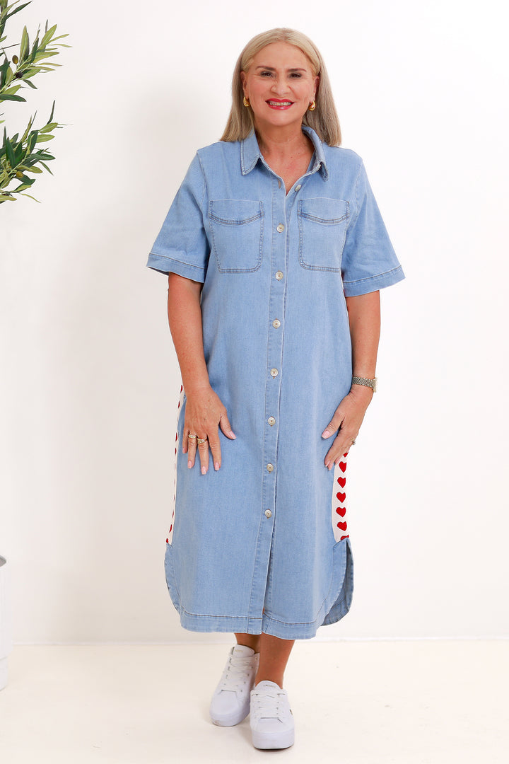 Malibu Shirt Dress | NO. 1 HEART Denim