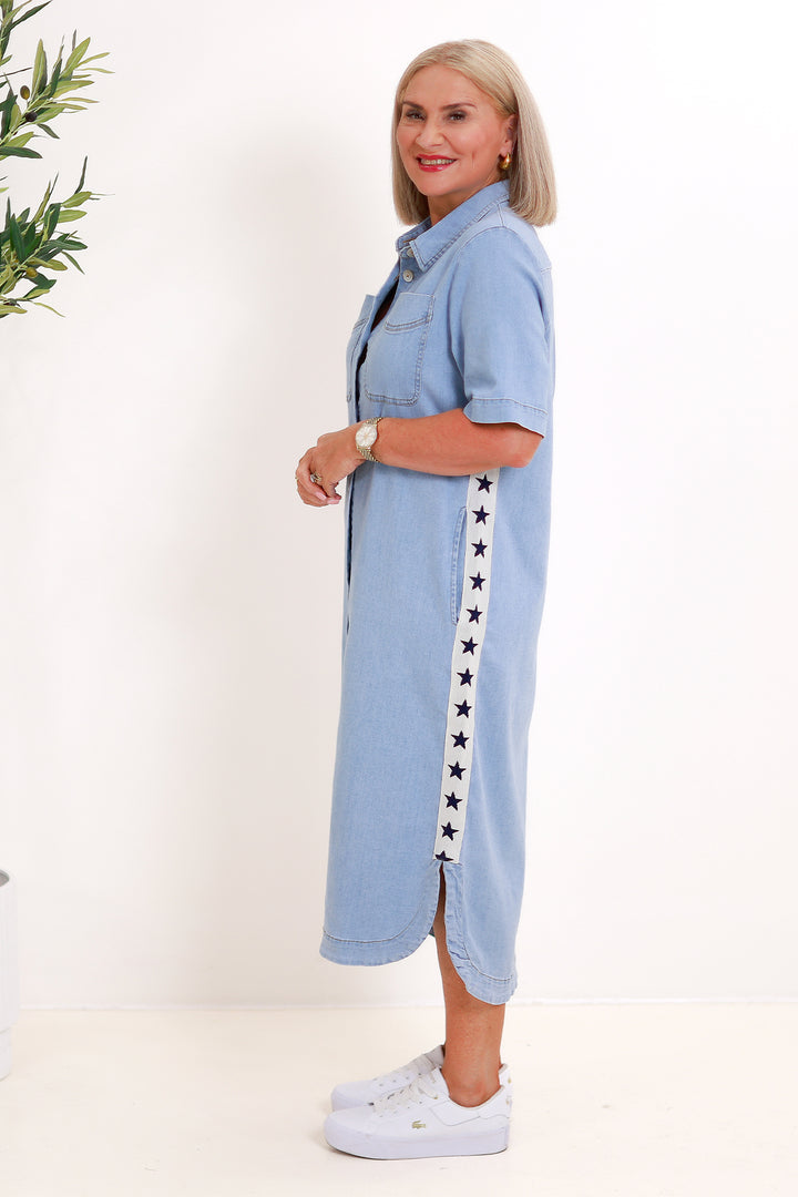 Malibu Shirt Dress | No.1  STAR Denim