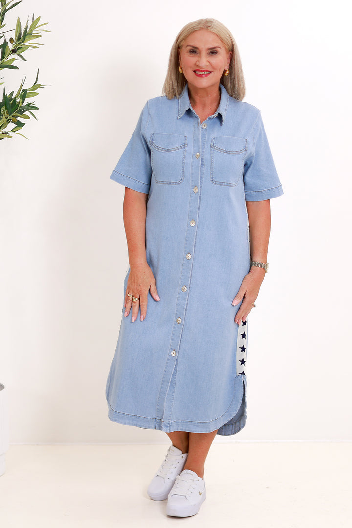 Malibu Shirt Dress | No.1  STAR Denim