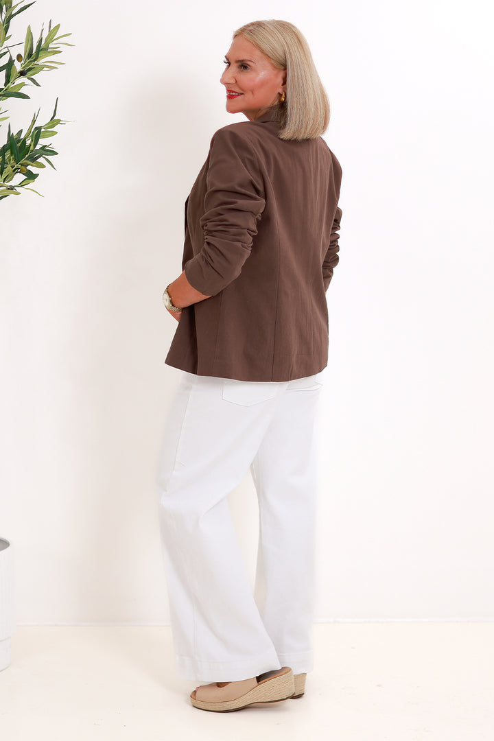 Roxy Blazer | CHOC BROWN
