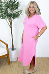 Lucky Star Tee Dress | Pink