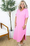 Lucky Star Tee Dress | Pink